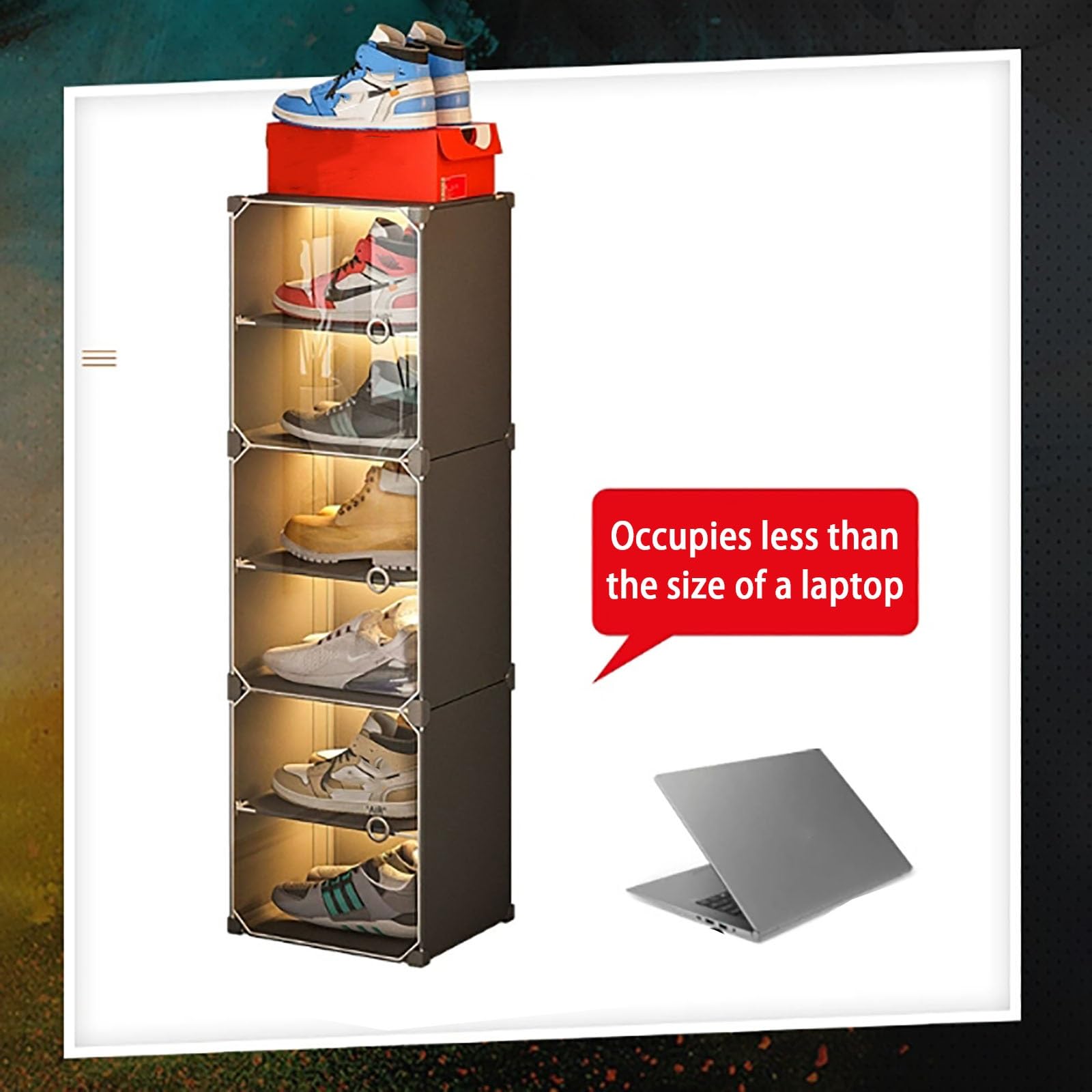 Amazon.com: Stackable modern vertical multi-layer clear