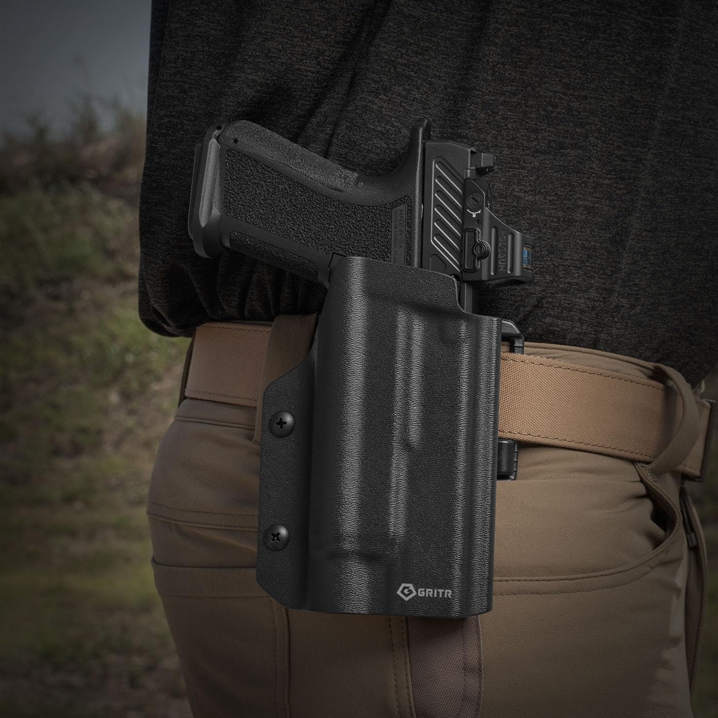 Amazon.com : GRITR OWB Kydex Right Hand Gun Holster Fits Glock 17