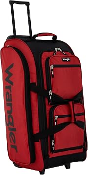 Wrangler 30" Wesley Rolling Duffel Bag, Salsa Red