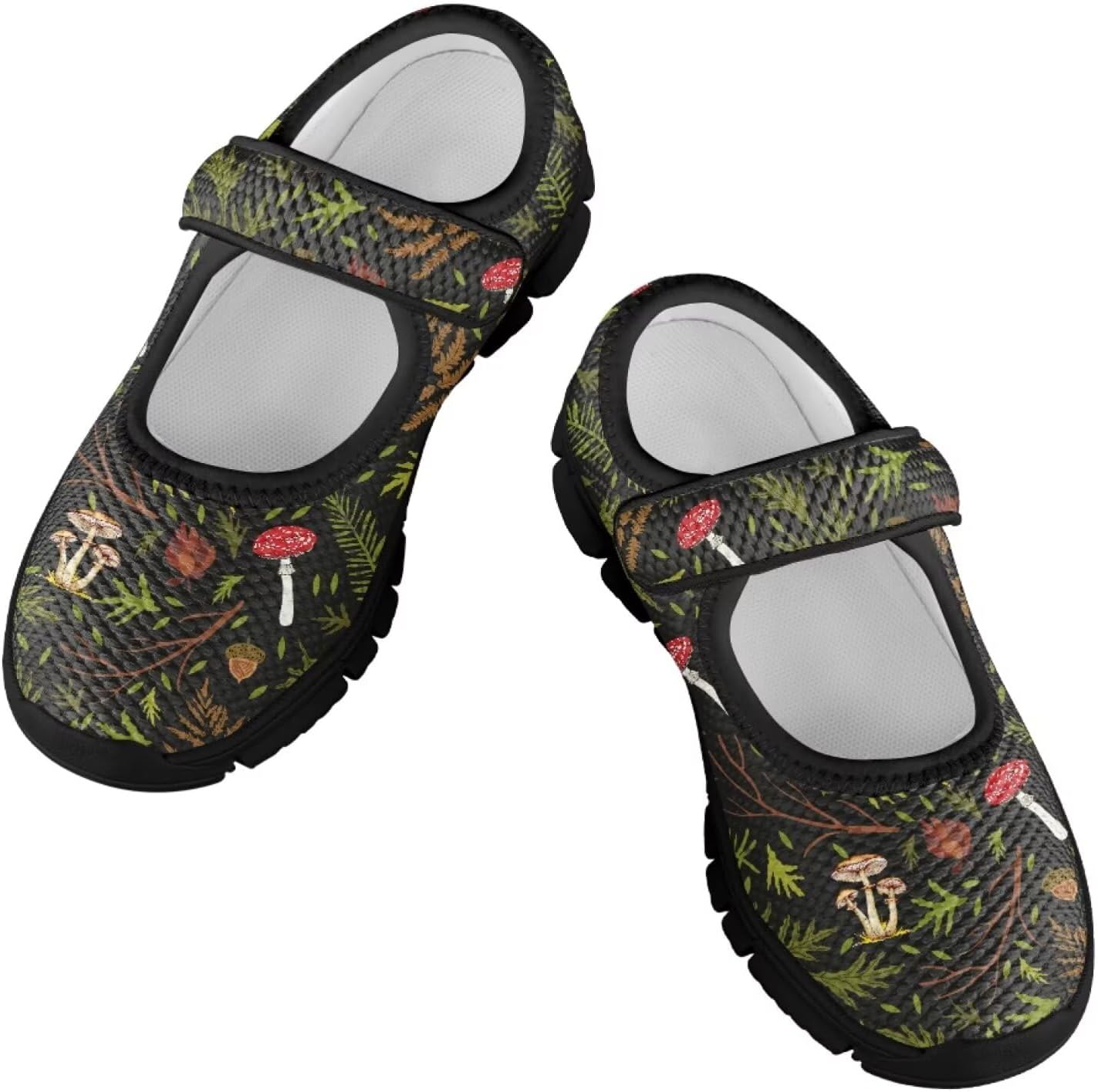 PinUp Angel Girls Comfortable Round Toe Slip On Shoes Soft Retro Mary Jane Flats School Walking Shoes