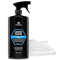 Vista 1 de TriNova Leather Cleaner for Couch, Car Interior, Bags, Jackets, Saddles. Safe for use in Home or Car, Microfiber Included 18oz