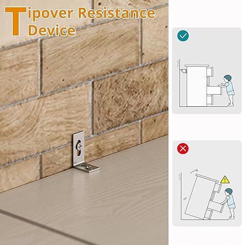 Miniatura 5 de IRONCK Estantería alta y estrecha de 8 niveles, estantería de esquina compacta, fácil de combinar para sala de estar, oficina, estudio, dormitorio,