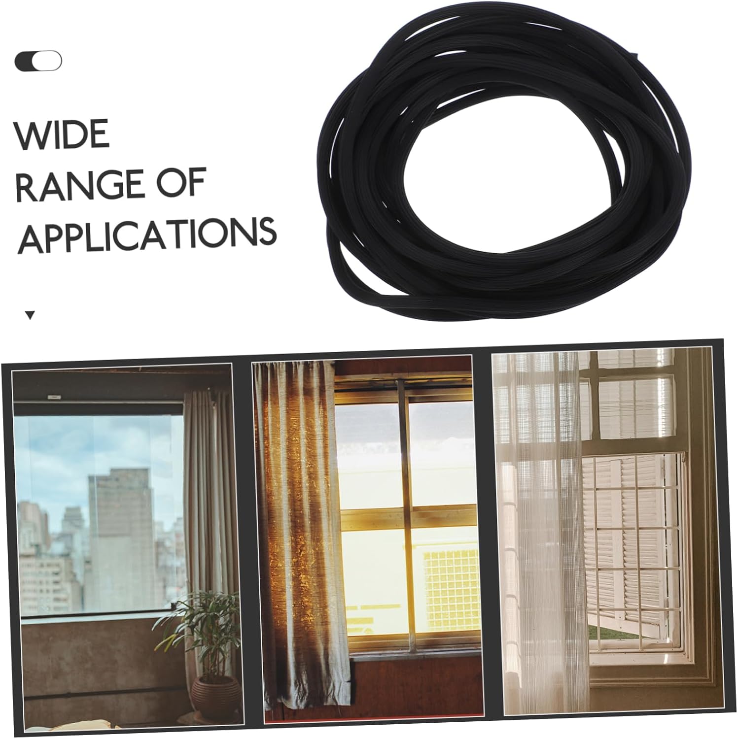 Lightweight Flexible Window Screen Sealing Strip PVC Spline Tool for Doors Windows