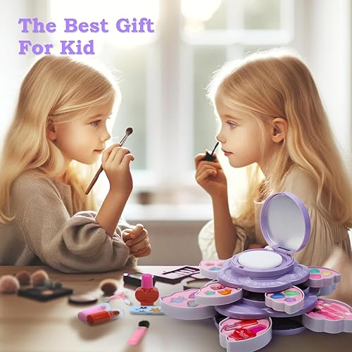 Miniatura 6 de Kit de maquillaje para niñas, juego de maquillaje lavable para niñas, juego de simulación, maquillaje de princesa, regalos de cumpleaños, juguetes