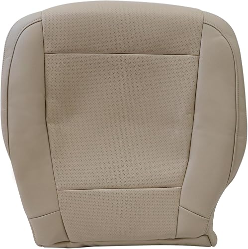 NLQR Cubierta del asiento delantero del conductor inferior de cuero de repuesto para Ford F150 Lariat 2015 2016 2017