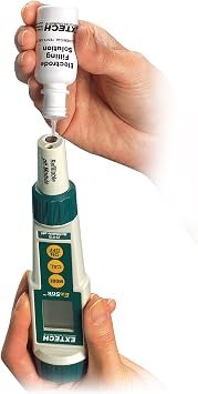 Extech PH110 Waterproof ExStik pH Meter, Refillable Electrode