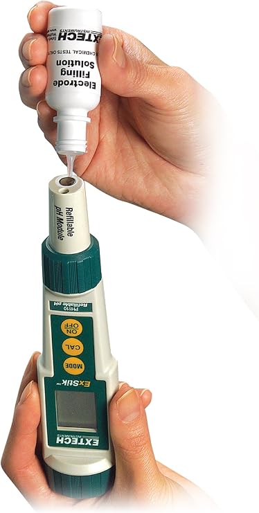 Extech PH110 Waterproof ExStik pH Meter, Refillable Electrode