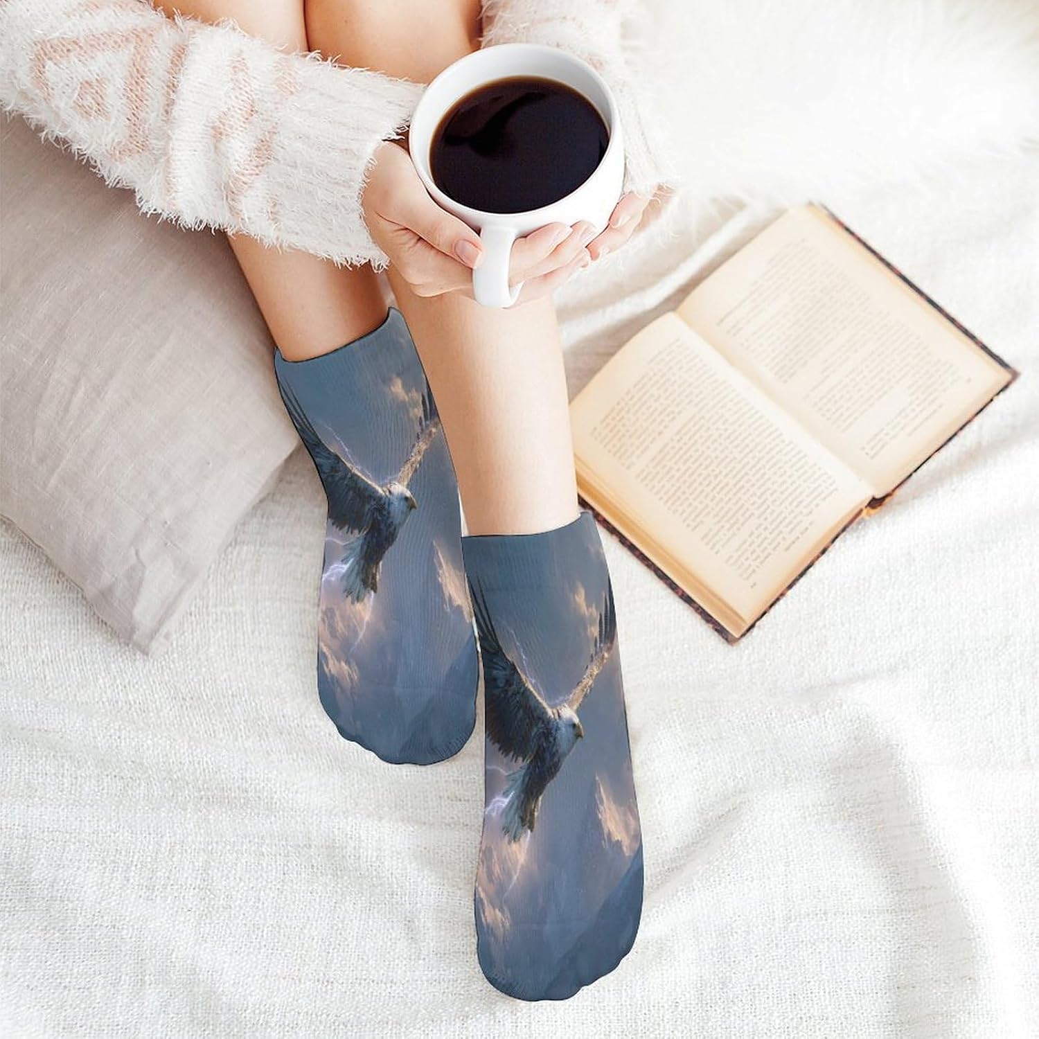 Ea-gles Socks for Men Women 5 Pairs Ankle Socks