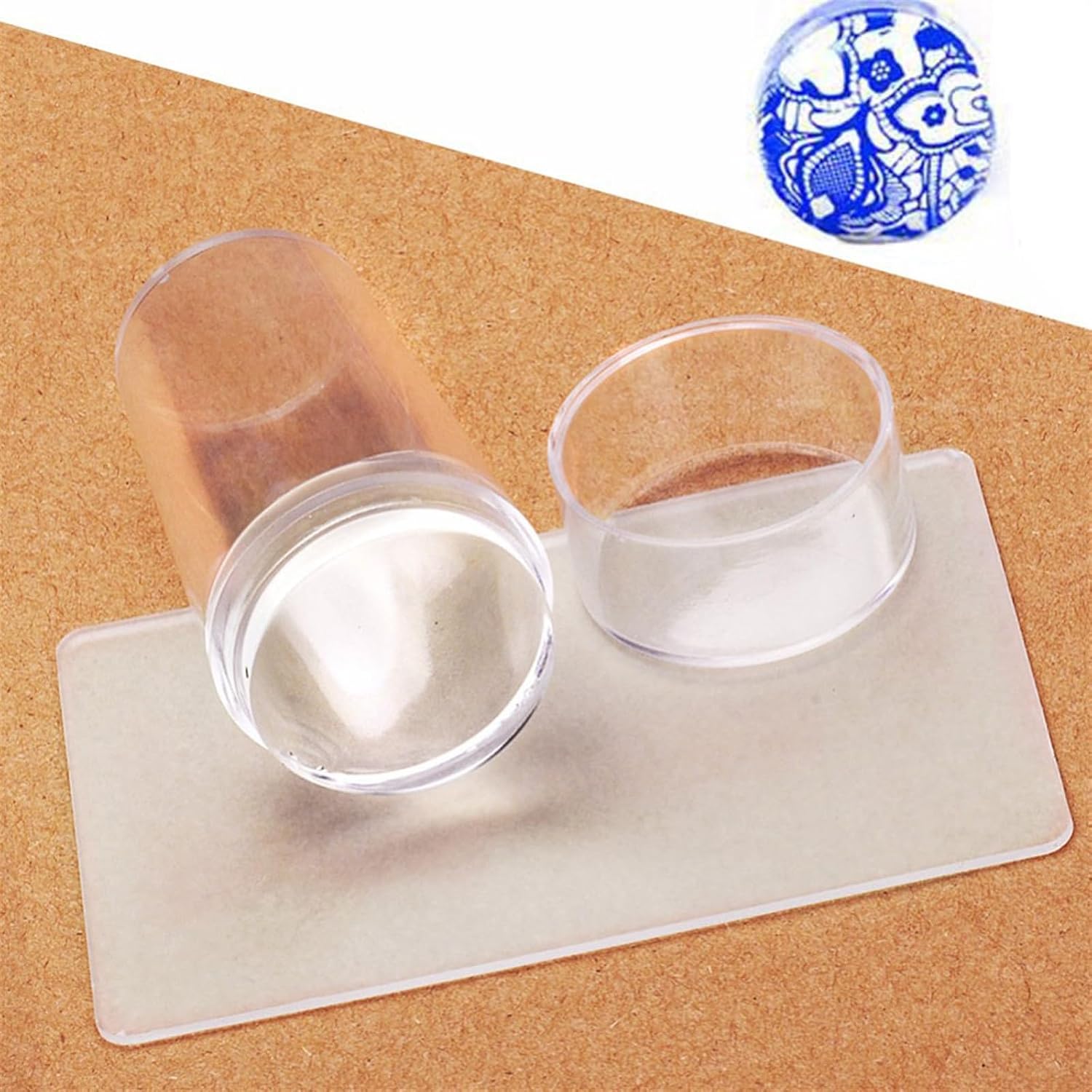 Tool Kit 10 Pcs Stamping Plate + Clear Silicone Stamper + Scraper Nail Art Image Stamp Tool DIY Tool Kit