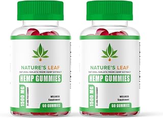 Official... Nature's Leaf Hemp Gummies, Natures Leaf Hemp Gummy, Extra Strength with Natural Hemp Oil, Reviews, Natureleaf, Hemp Infused Gummies (2 Pack)