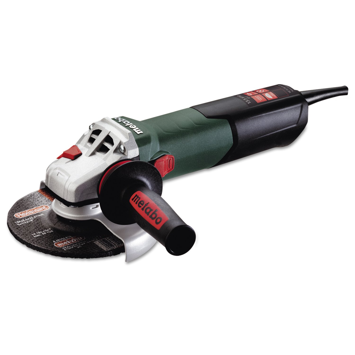 Metabo WE15-150Q 6" Angle Grinders, 13.5 A, 9,600 RPM, Sliding Switch with Lock, Model Number: 469-WE15-150Q