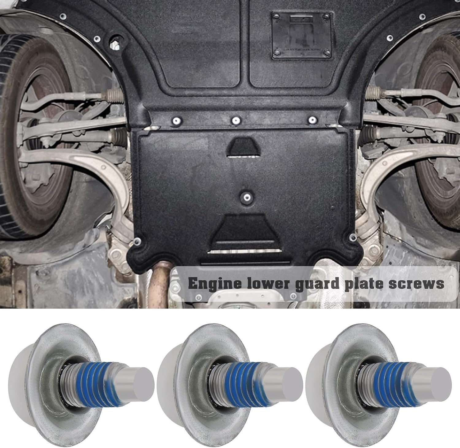 OTOTEC 3pcs Engine Undertray Under Cover Tray Bolt Screw Fixing Bolt Hexagon Socket Head Bolt WHT000729A M8x20 Engine Under Cover Fixing Screw