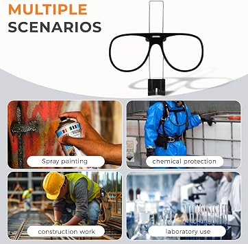 6878 Spectacle Kit, Compatible with 3m Spectacle Kit, for 3M Full Facepiece Respirators Including 6000, FF-400, and 7000 Series, Adjustable Prescription Lens Frame for Eye Glass Wearers, Not Included