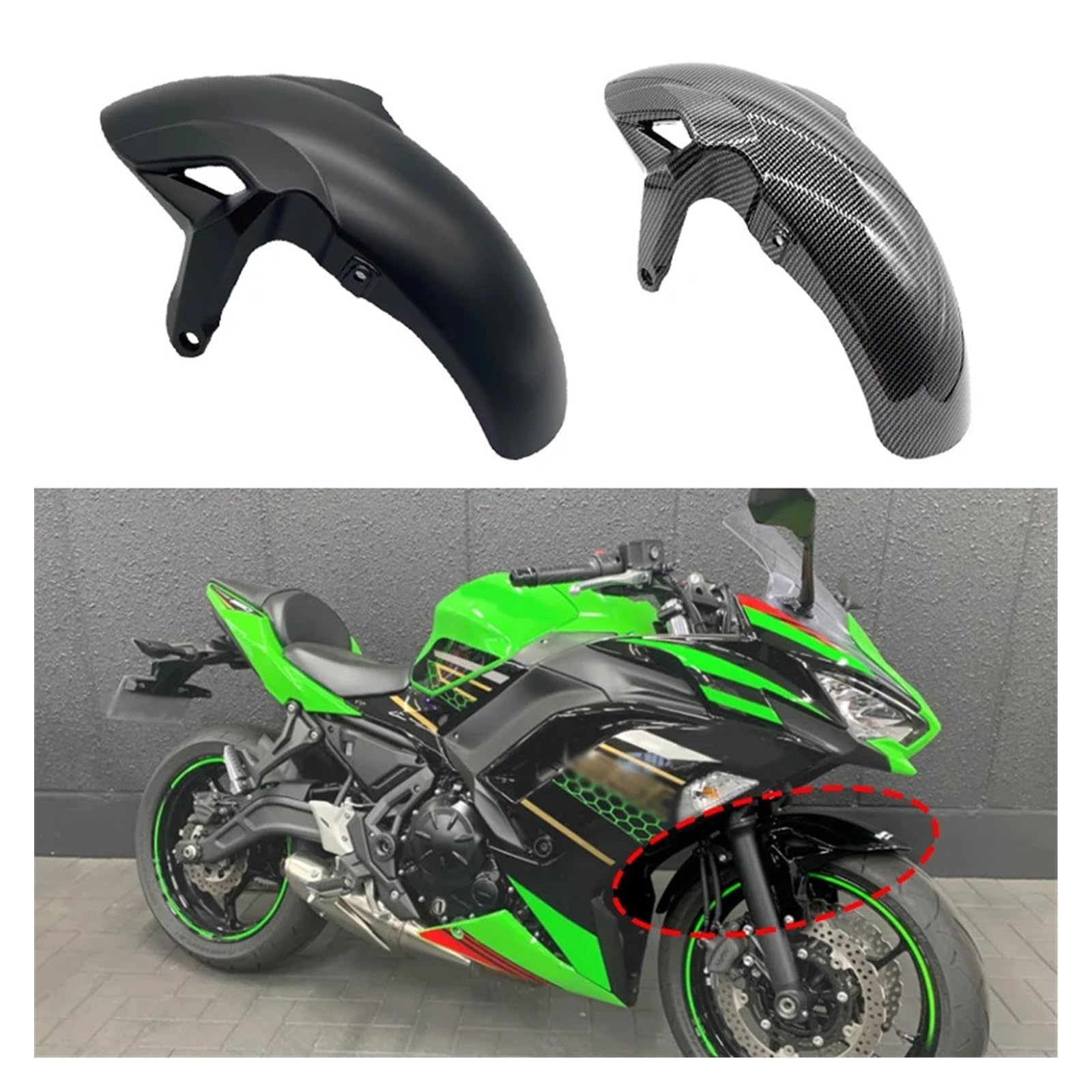 Amazon.com: Motorcycle Front Wheel Fender Mudguard Splash Guard