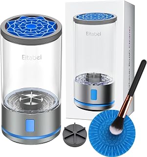 Electric Makeup Brush Cleaner Machine - Ultra Fast Rechargable Make Up Brush Washer - Automatic Cosmetic Brush Cleanser Tool Clean for Beauty Women, Girls Gift