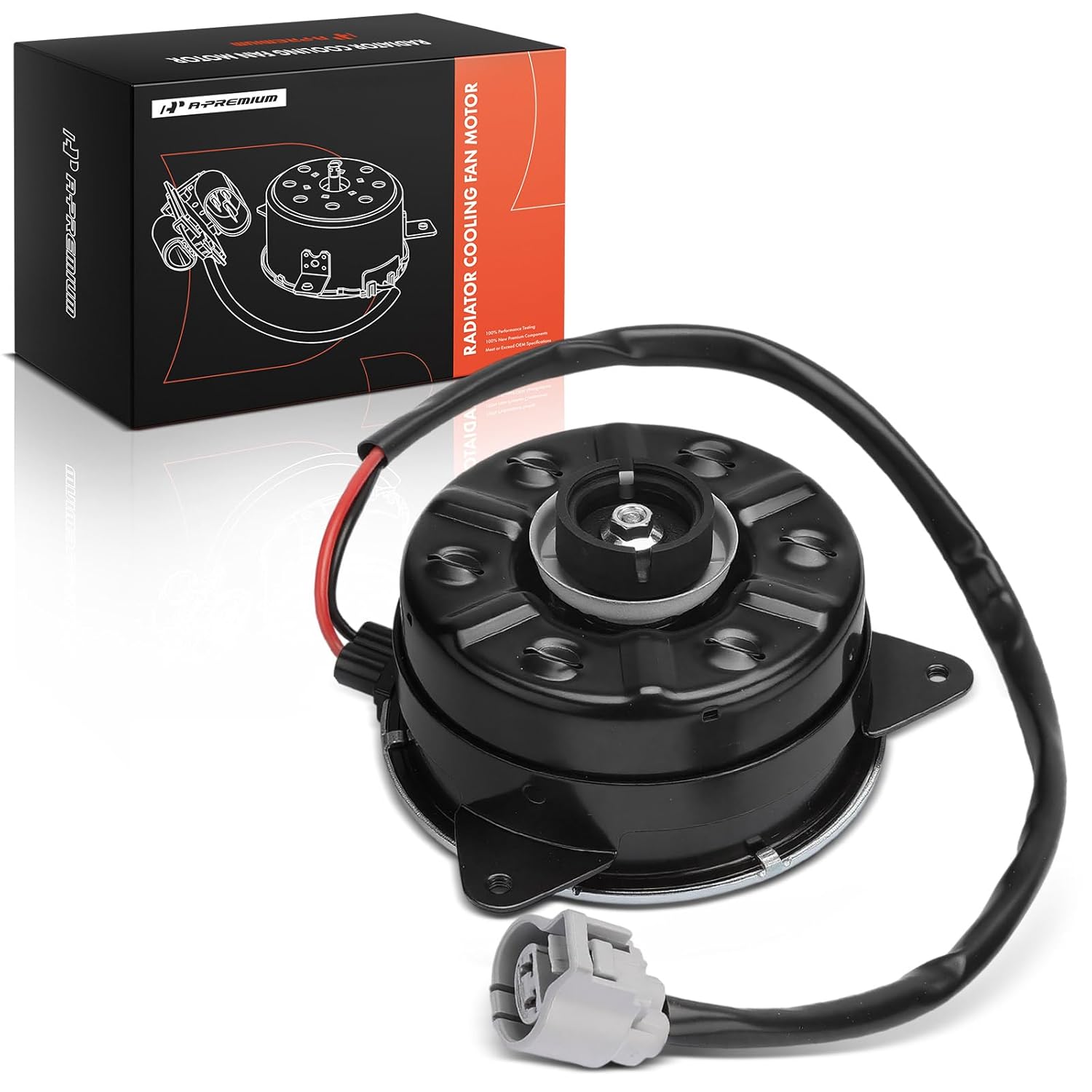 A-Premium Radiator Fan Motor Compatible with Toyota Corolla 2009-2013, Matrix 2009-2013, Corolla iM 2018 & Scion iM 2016 & Pontiac Vibe 2009-2010, 1.8L