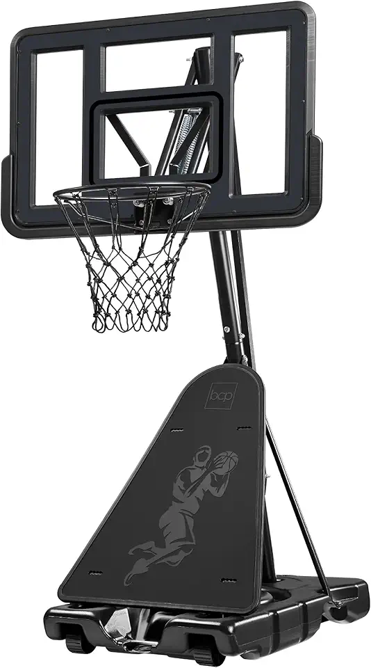 Best Choice Products 4.4-10ft Adjustable Regulation Basketball Hoop, Portable Goal w/Shatterproof Backboard, Ball Return, Base Gel product image