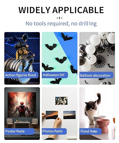 Miniatura 7 de Large-Pro Mounting Putty No Residue with Pull Tab, Double Sided Tape Glue Adhesive Dots Clear Museum Sticky Tack, Picture Hanging Strips Fixed Decor