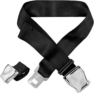 Uryxery Extensor de cinto de segurança de avião, poliéster de alta qualidade para uso aéreo (245 g), ideal para casamentos, aniversários e artigos essenciais de viagem aérea