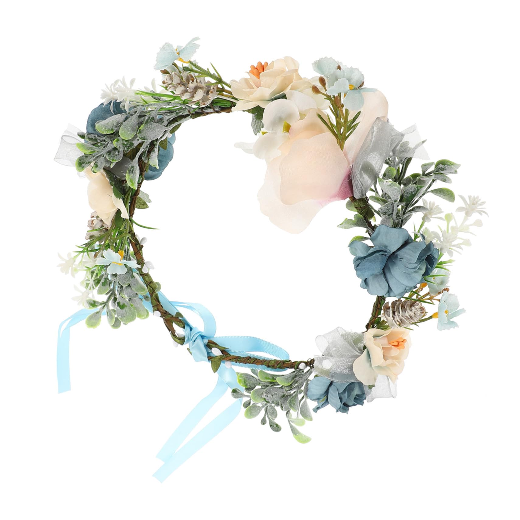 Diadema floral para perros en bodas y sesiones de fotos con flores de Milisten