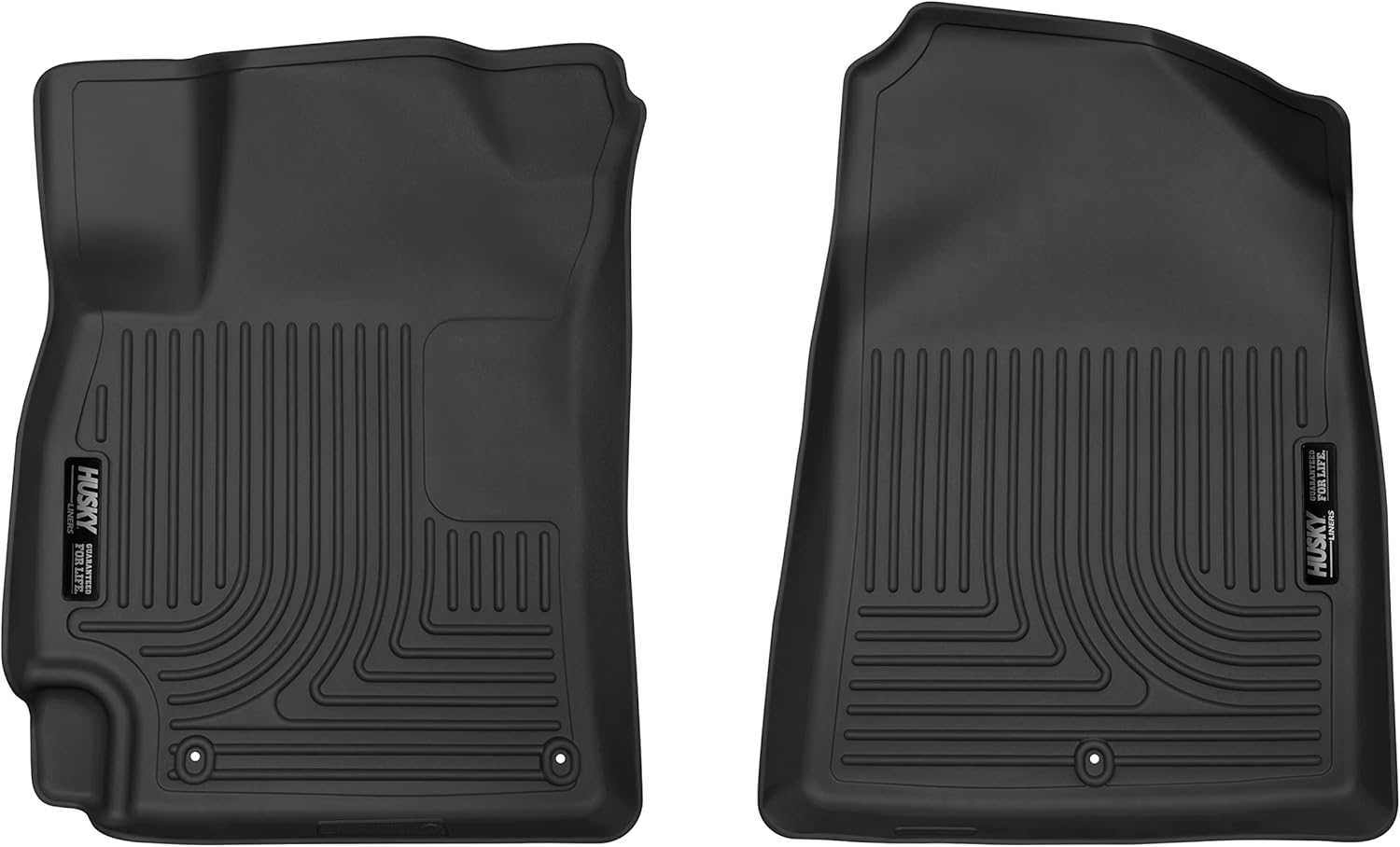 Husky Liners X-act Contour Floor Mats | Fits 2017-2020 Hyundai Elantra | Front Row, 2-pc Black - 52191