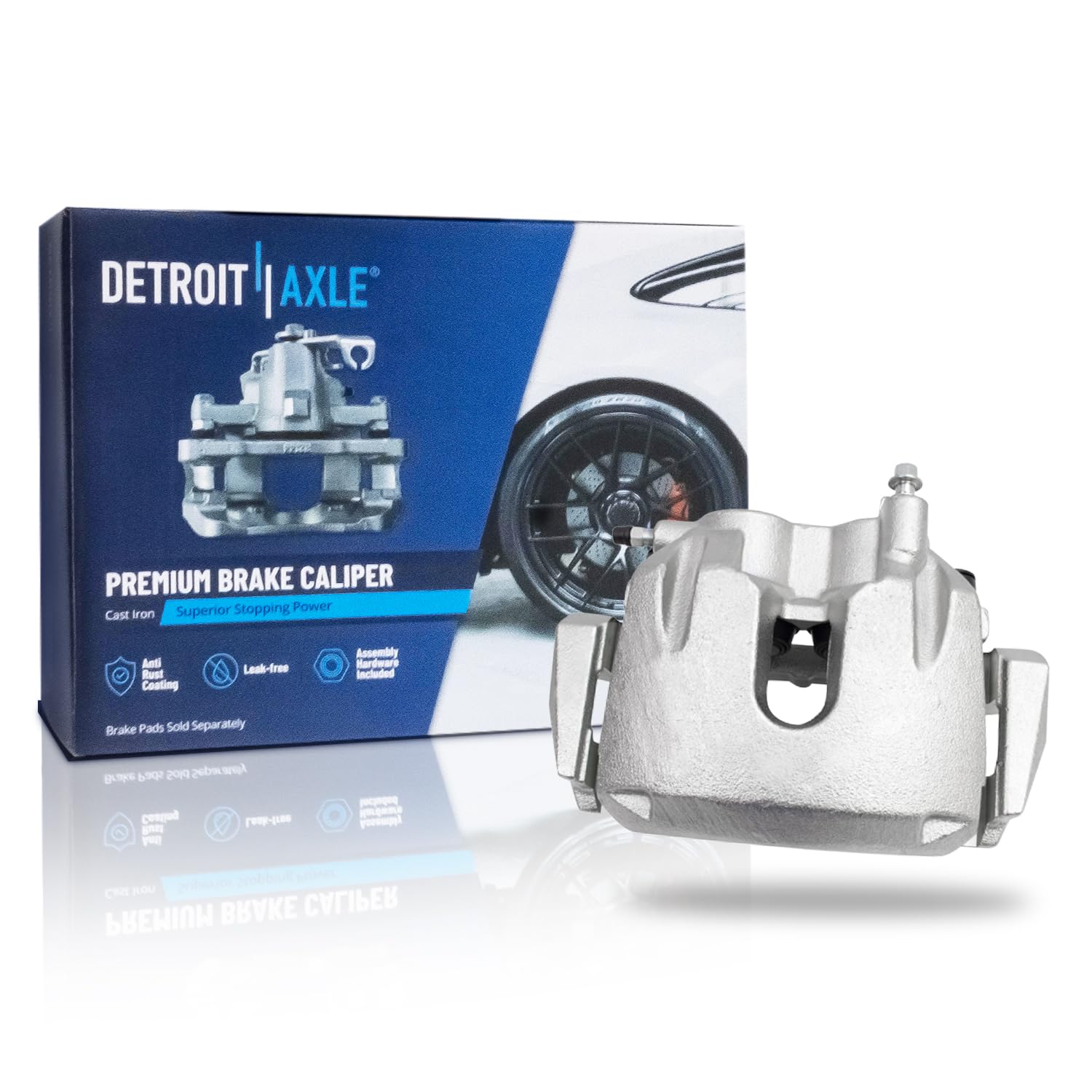 Detroit Axle - Front Left Brake Caliper w/Bracket For Dodge Durango
