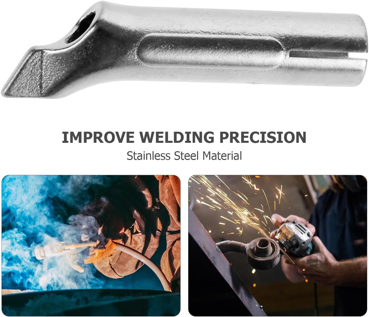 Stainless Steel Welding Nozzle Tip for Welder Replacement Parts with Versatile, Easy-to-replace Design, round Shape Suitable for Arc Welding Equipment Accessories