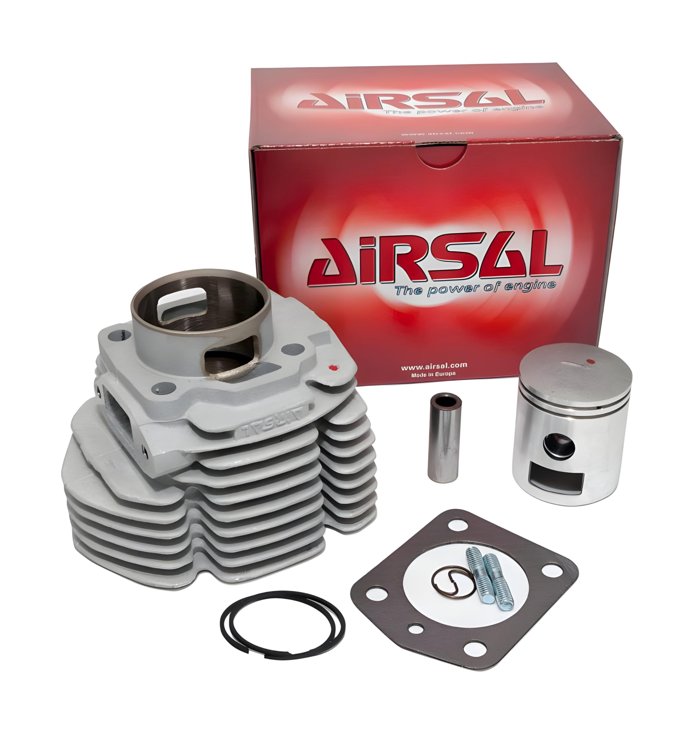 Roue Kit AIRSAL 67 ccm MBK AV7 | En alliage léger, capacité 67 centimètres cubes, alésage 45 millimètres, axe piston 13 millimètres; culasse d'origine gardée