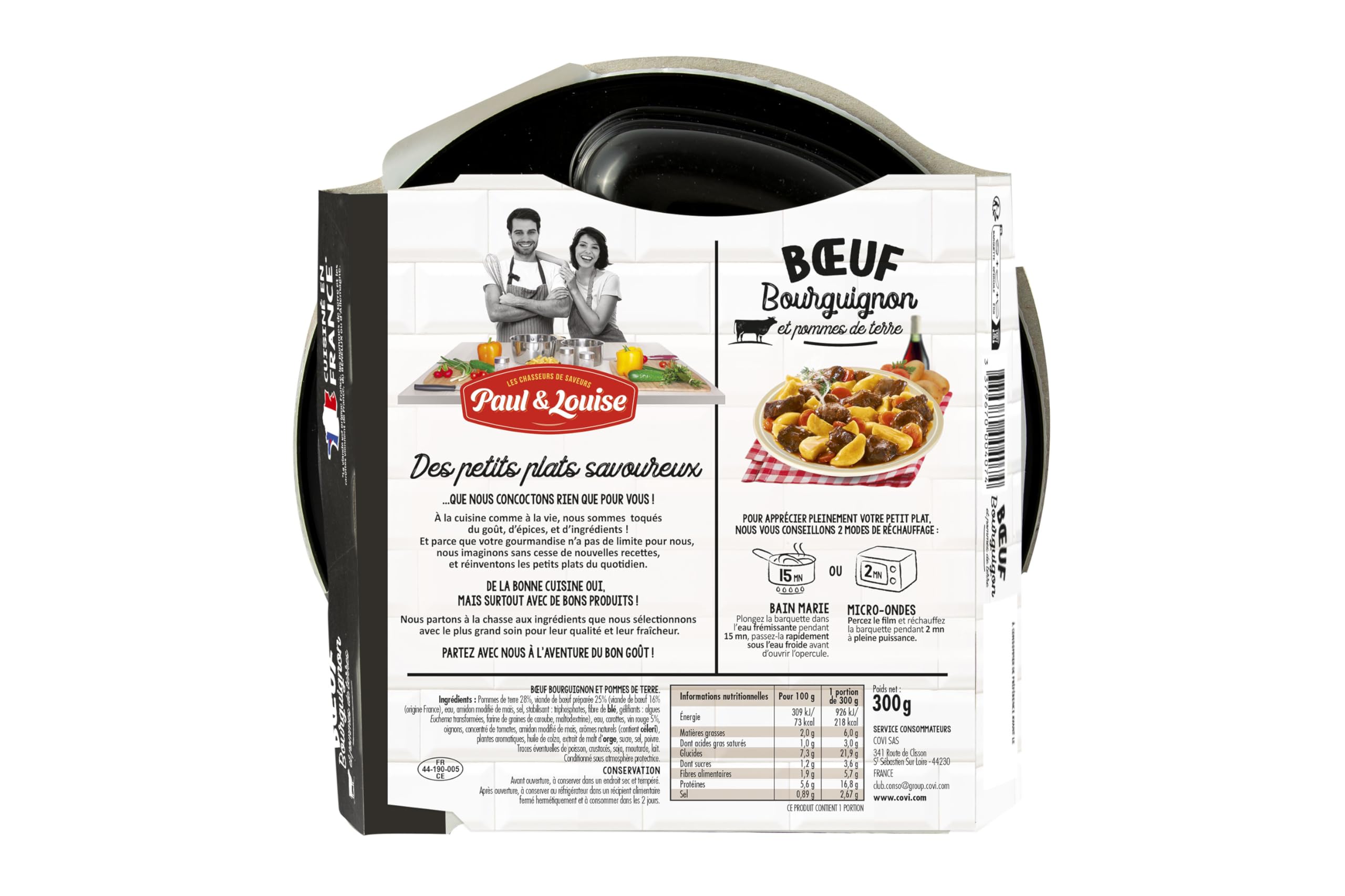 Box Découverte Paul & Louise : Les Traditionnelles - Longue Conservation - Viande Origine France - Prêt en 2 minutes - Box repas - Box repas Pratique