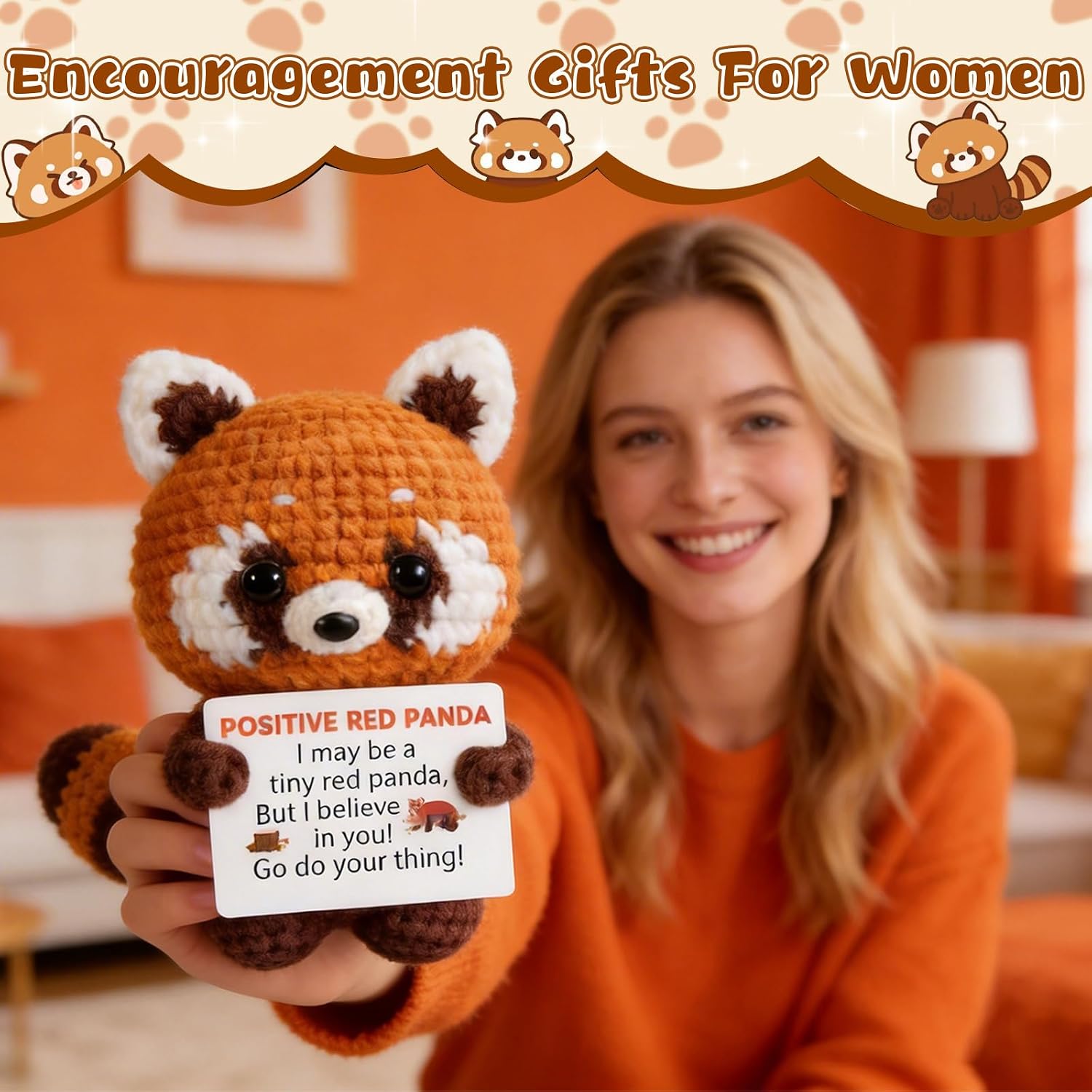 Red Panda Gifts, Inspirational Gift For Women, Christmas Stocking Stuffer image 2
