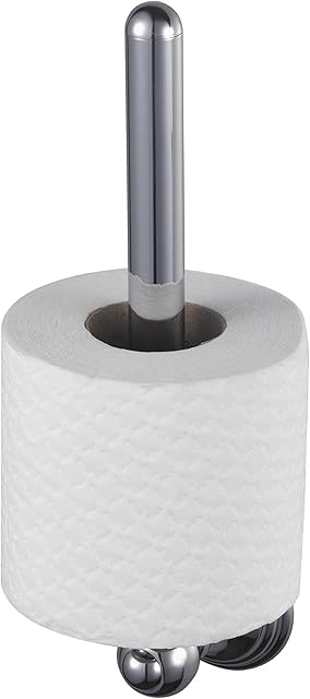 Haceka Allure 1126185 Zinc Alloy Spare Toilet Roll Holder, Silver