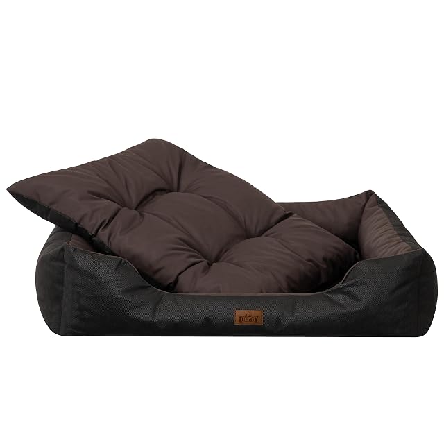 Foto 4 de 7 de DOGGY Cama para perros, cojín para perros extragrandes, cesta para perros, fácil de limpiar, bordes elevados