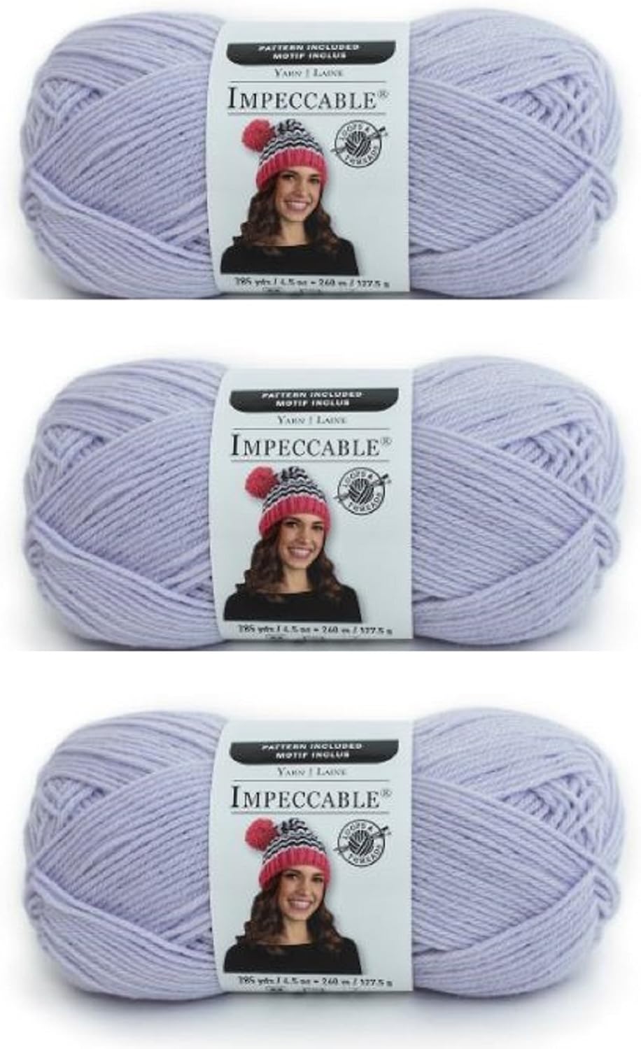 Loops & Threads Impeccable Yarn 4.5 Oz Petunia (3Pack) Buy Online at