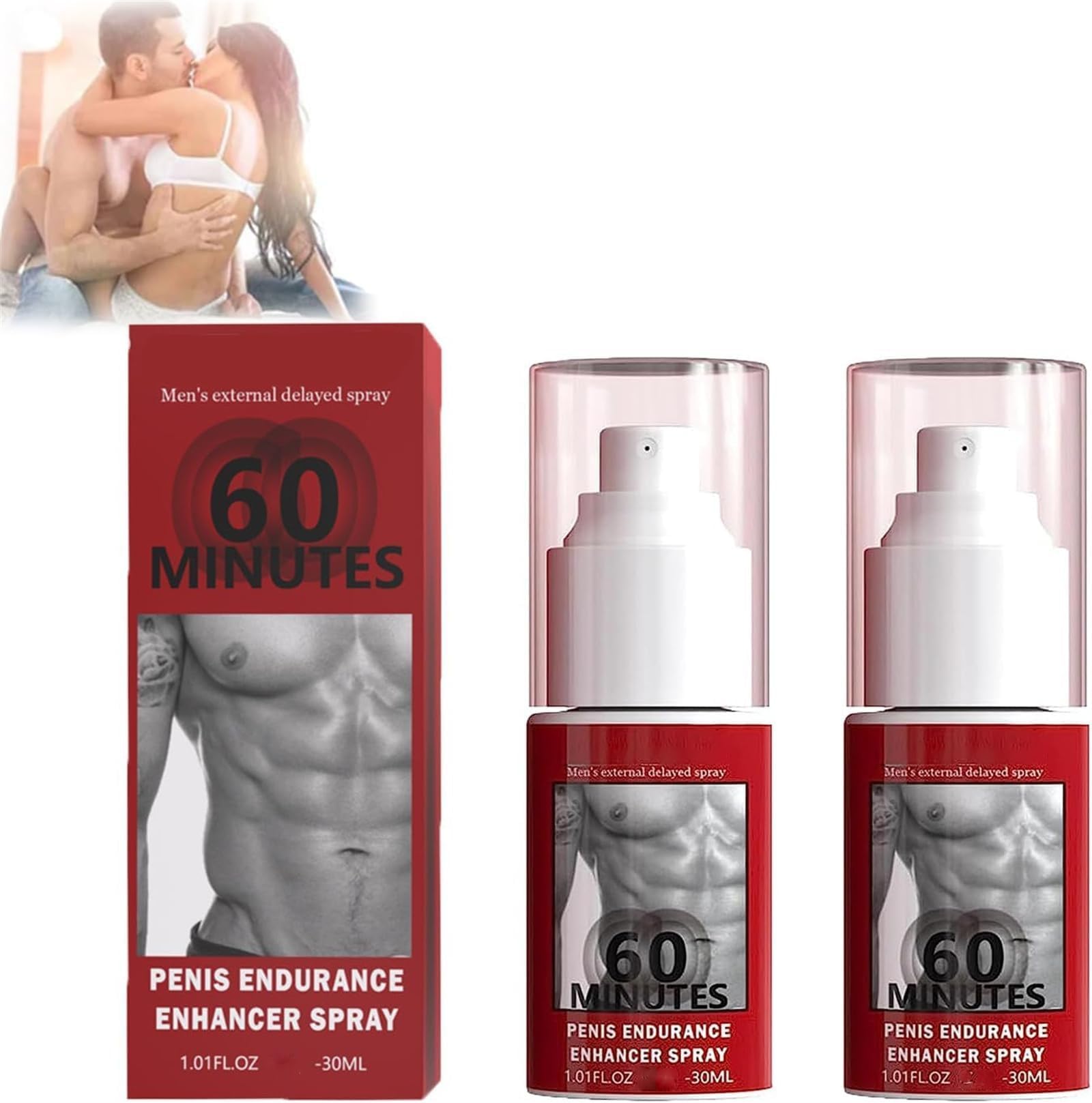 JJLBRO Men's Long Lasting Delay Stronger Spray - Men's Enhancer Spray, Improve The Quality of Love and Make her Love You More, Bring you a better life (2Pcs)