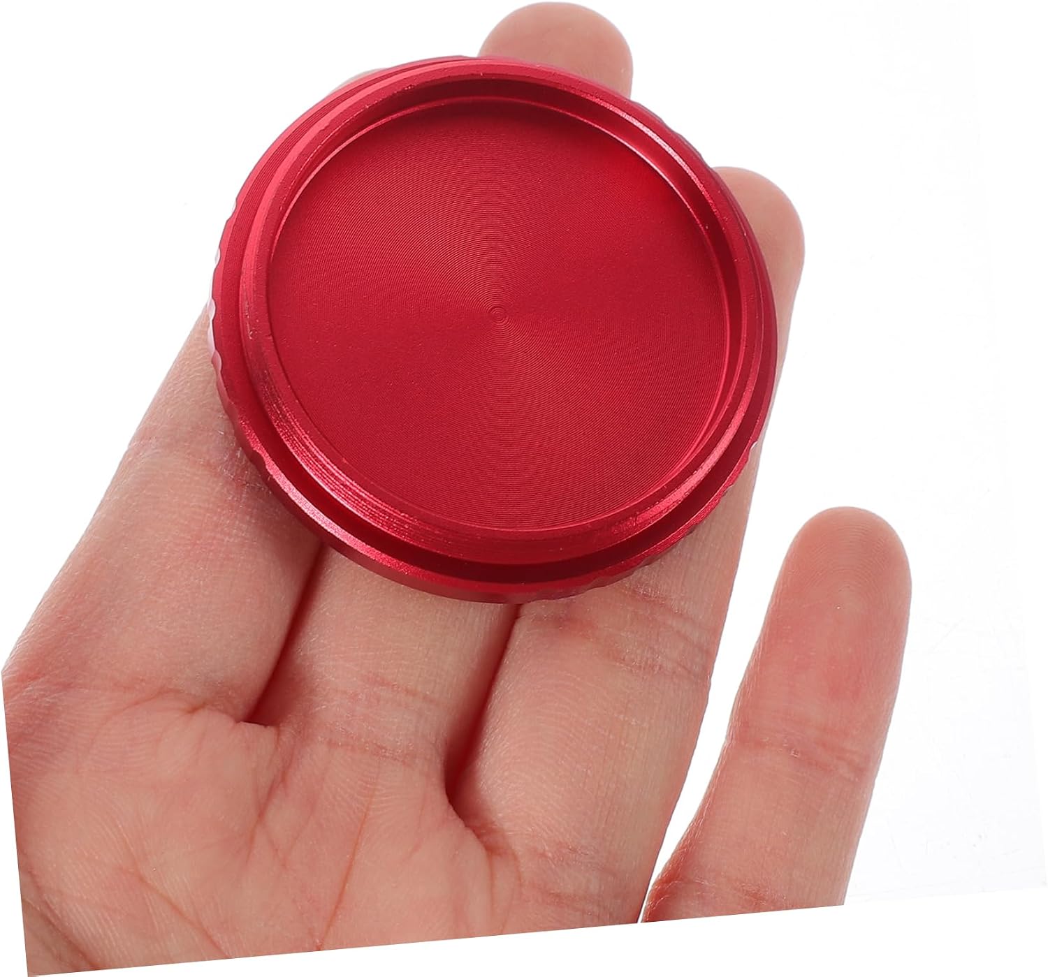 SHINEOFI Telescope Eyepiece Caps Threaded Aluminum Alloy Dust Cover Red
