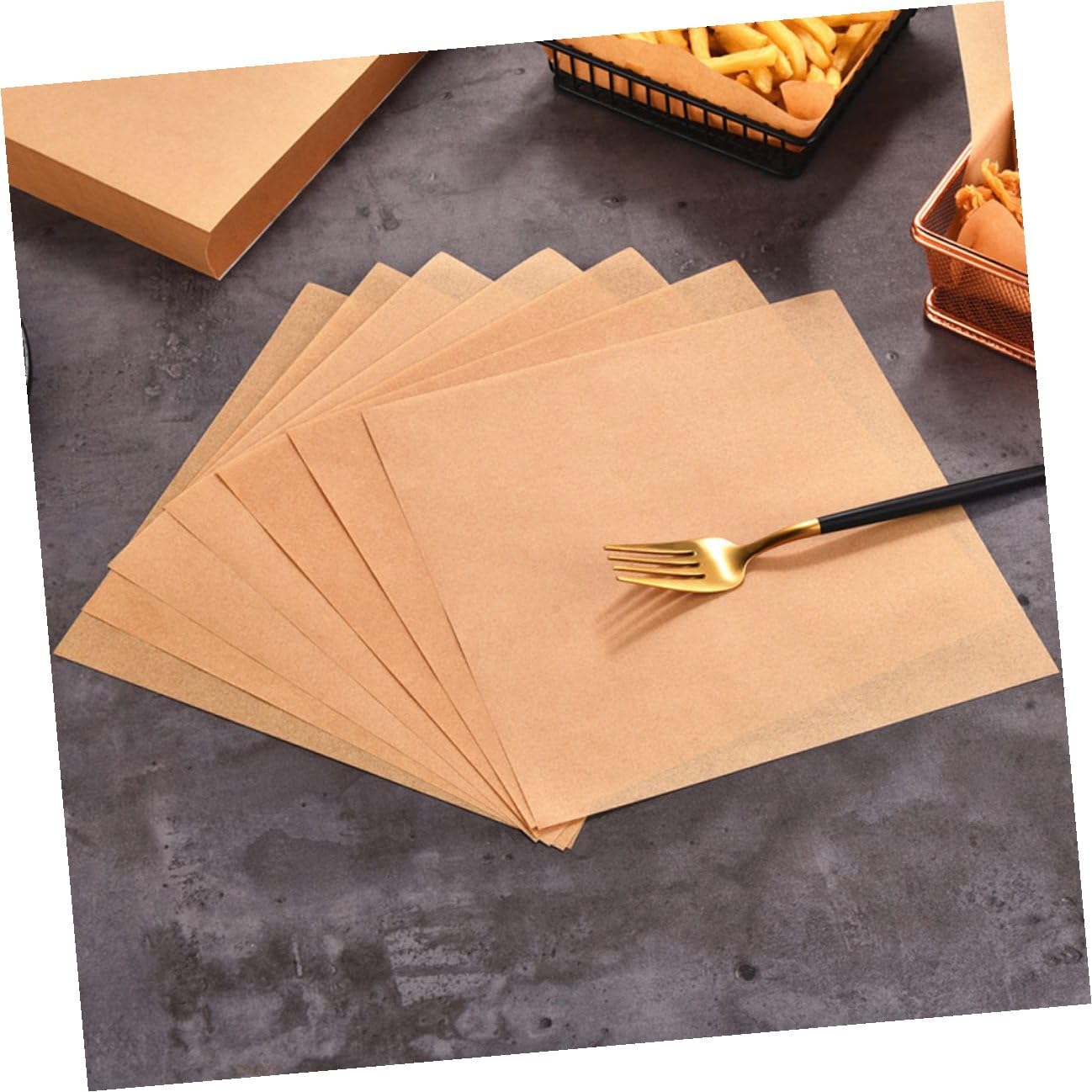 Carta Assorbente per Fritti 500 Fogli Kraft Gialla