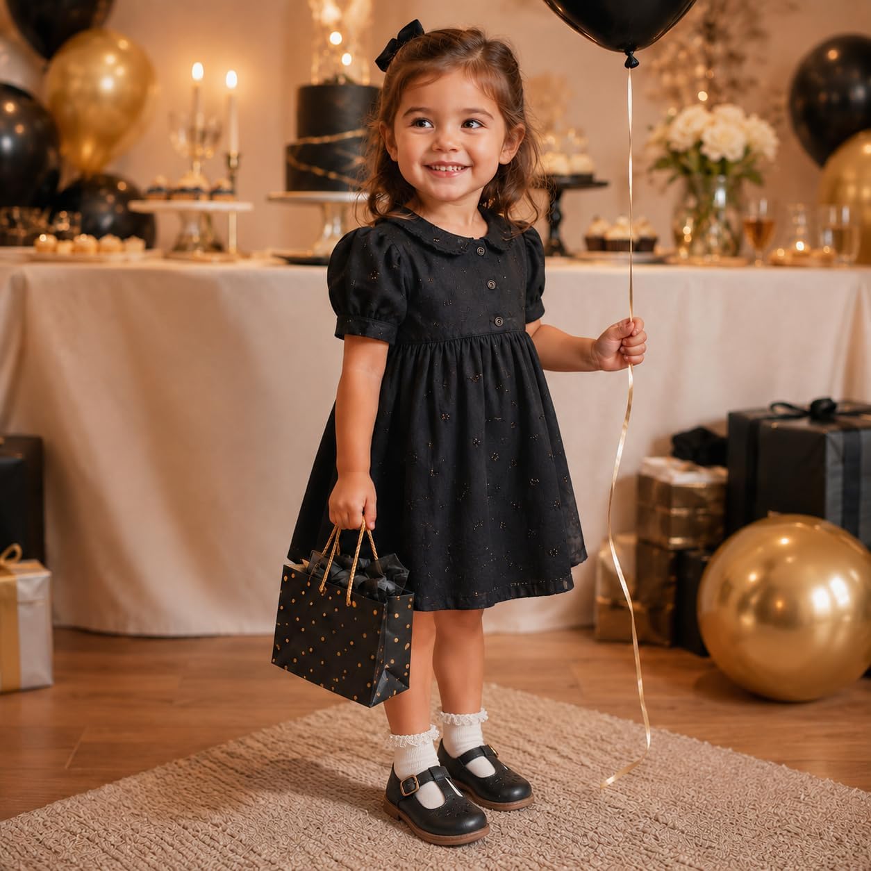 Mary Jane Shoes for Toddler Girls Wide Girls Dress Shoes Vintage Non-Slip Casual Flats School Daily Wear Wedding Party
