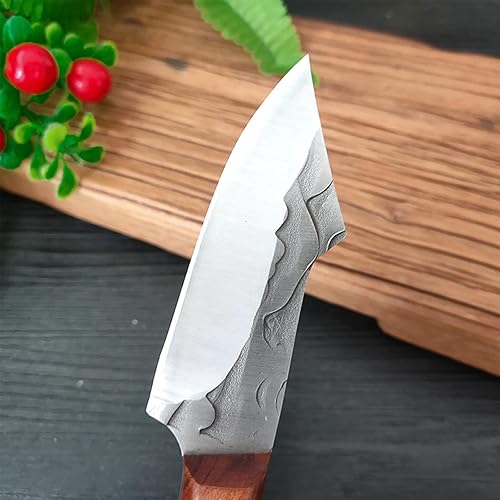 Miniatura 6 de 10MOONS Cuchillo de hoja fija, cuchillo táctico de supervivencia de 7.1 pulgadas con funda, cuchillo de espiga completa de hoja fija para acampar al