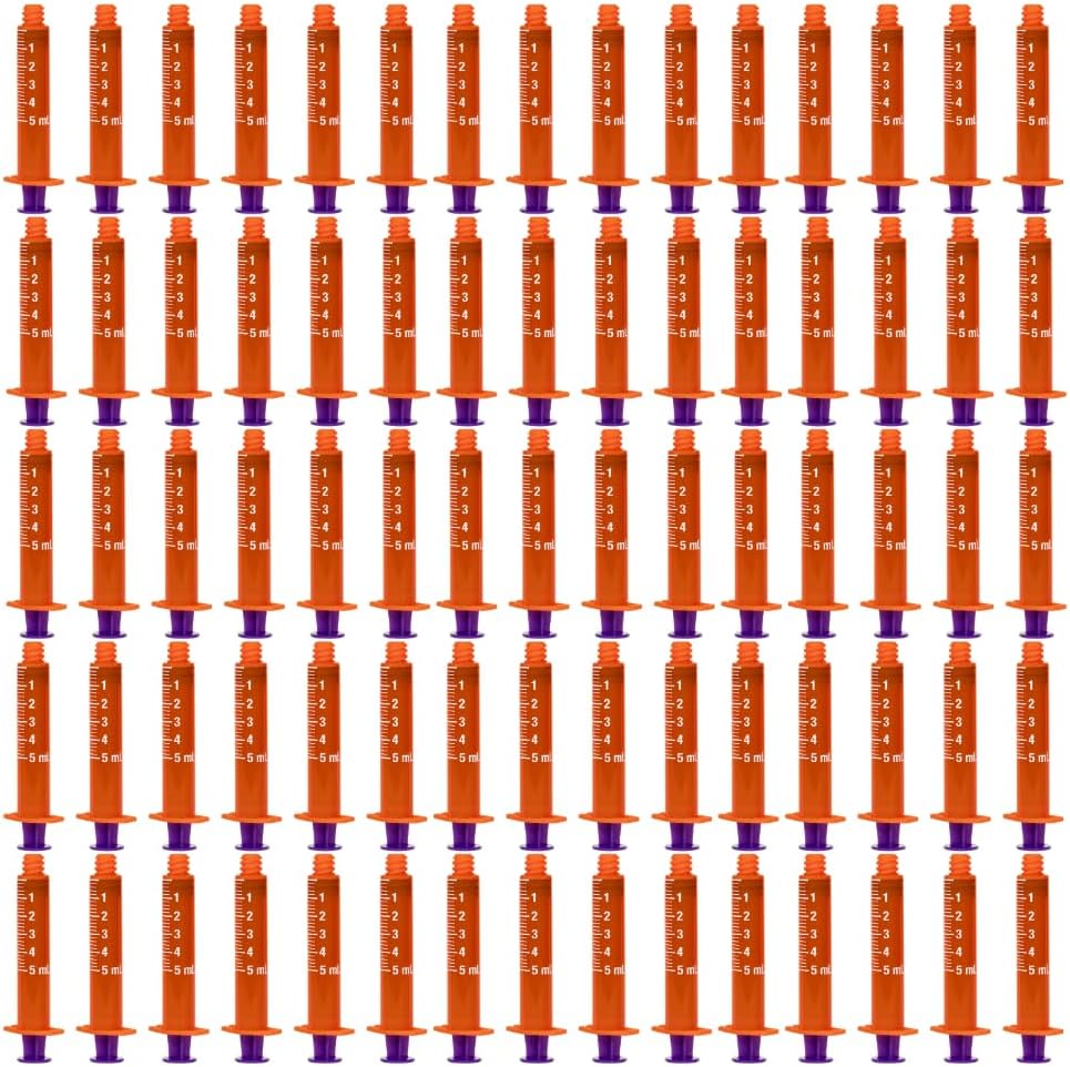 Vesco Medical ENFit Amber Syringes 5ml (Pack of 10)