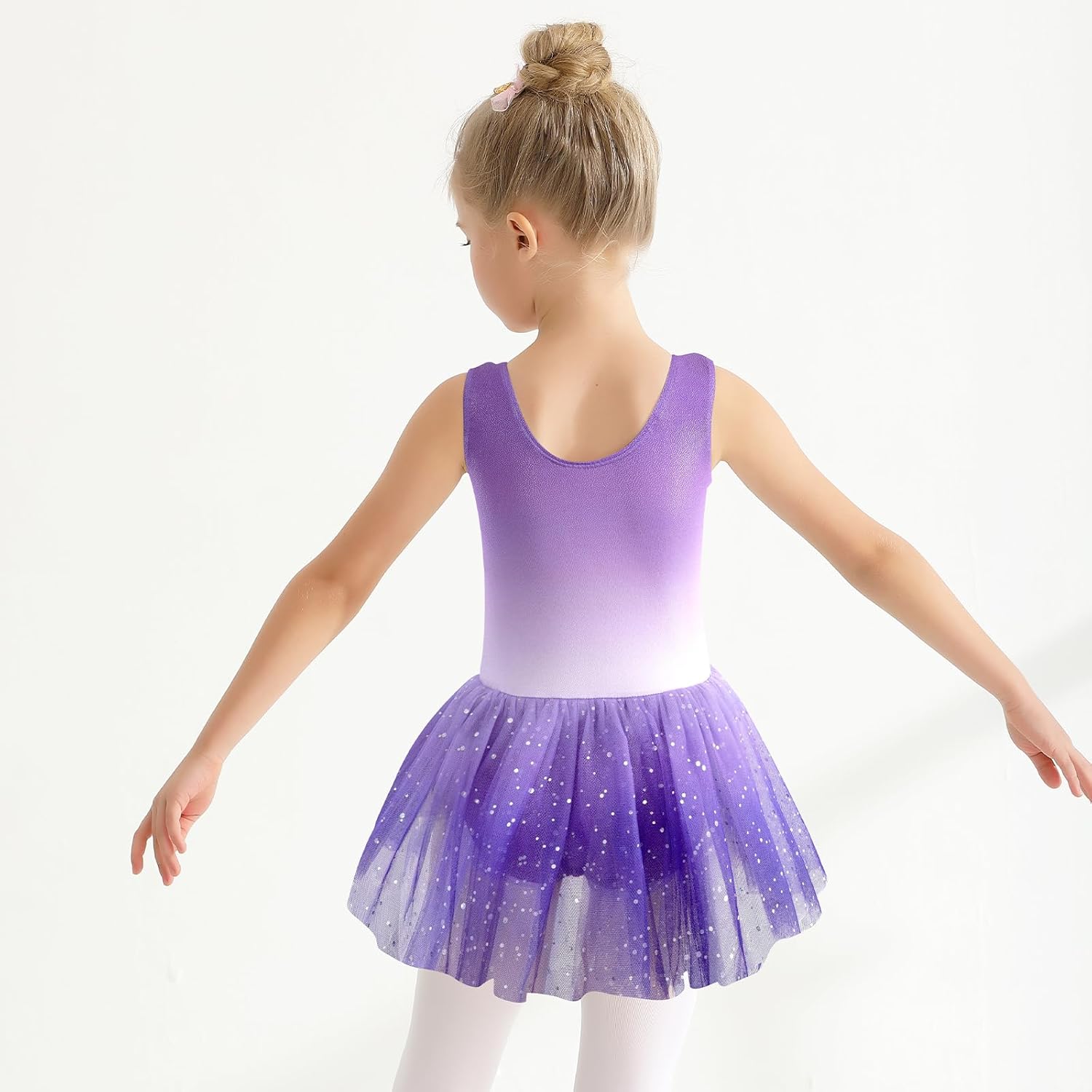 Dance Leotard for Girls Toddler Gymnastics Ballet Dress Dance Outfits for Girls 2-9 Years - Image 5