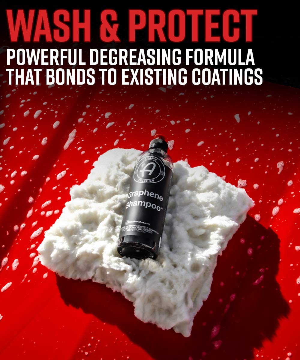 Adam's Graphene Shampoo 16oz Graphene Ceramic Coating Infused Car