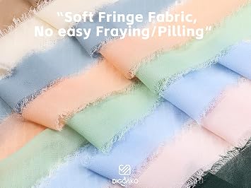 9 Roll Chiffon Ribbon Bundle - 1.5 x27Yds for Hair Bows & Crafting | Fringed Ribbon for Wedding Centerpieces, Seasonal Decor, Beginners DIY Projects & Party Supplies