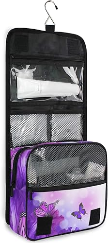 Miniatura 3 de ALAZA Neceser colgante de viaje, bolsa de cosméticos multifunción para cosméticos, bolsa de maquillaje portátil con gancho, bolsa organizadora