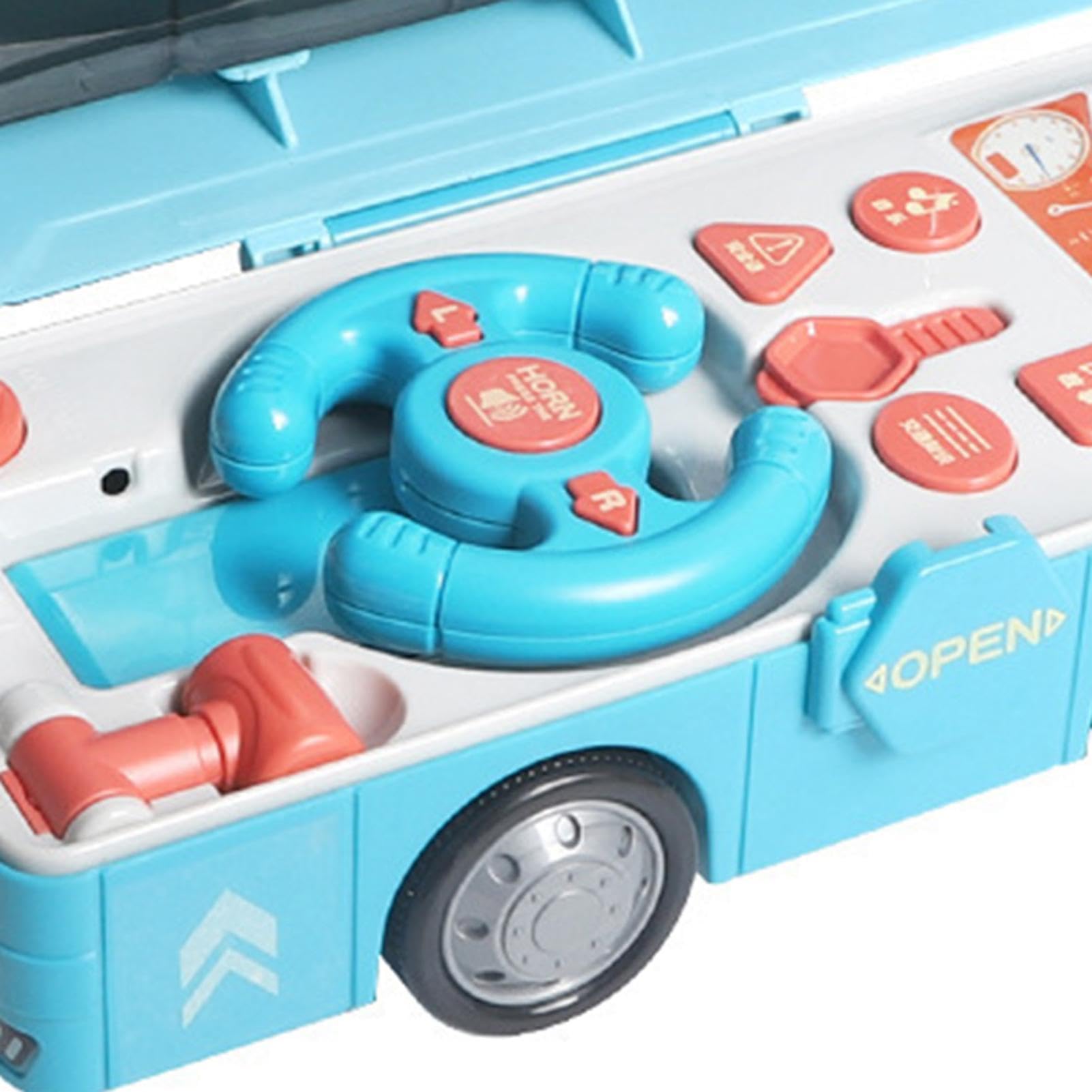 Autobus Giocattolo con Ruote Bus Interattivo con Batteria per Apprendimento