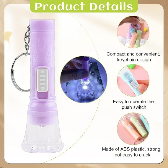 Mini LED Keychain Torches, Small Flashlight Pocket Keyring Torch [Energy Class A+]