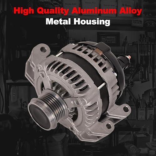 Miniatura 6 de TOPAZ Alternador compatible con Chrysler 300 Dodge Challenger Durango 2011-2017. Reemplazar 4210000750 04801779AH 12V 160A