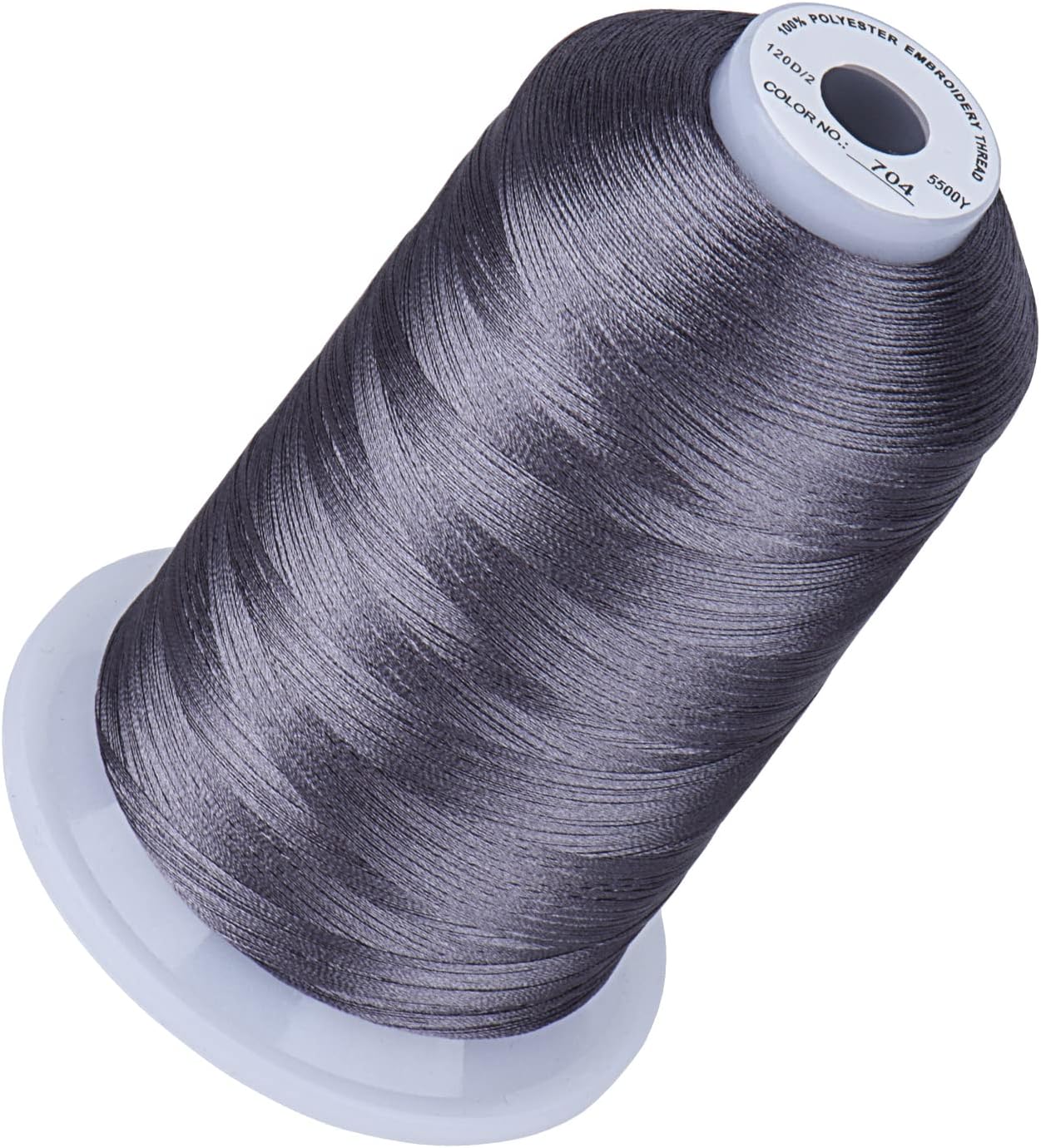 Amazon.com: Simthread Embroidery Thread 5500 Yards Pewter 704, 40wt 100 ...