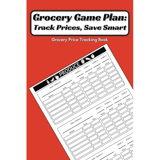 Grocery Game Plan Price Tracking Notebook