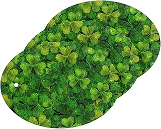 susiyo Green Shamrock Leaves Scrub Sponges Multi-Use Scrubbing Sponge for Cleaning Kitchen Washing Dishes & Bathroom (Set of 3)