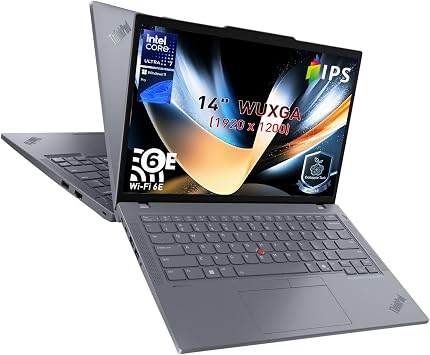 Lenovo ThinkPad T14 Gen 5 Ultra 7 155U AI Business Laptop, 16GB DDR5 + 1TB | 14" WUXGA IPS Display, Wi-Fi 6E, Fingerprint Reader, Thunderbolt 4, Webcam Privacy Shutter, Backlit Keyboard, Win 11 Pro